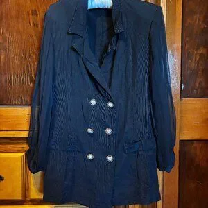 Mainframe | Jackets & Coats | Vintage Mainframe Double Breasted Black ...